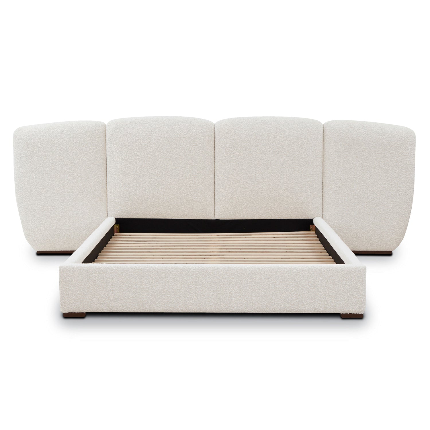 Acadia Bed | Froth White Boucle | Queen 