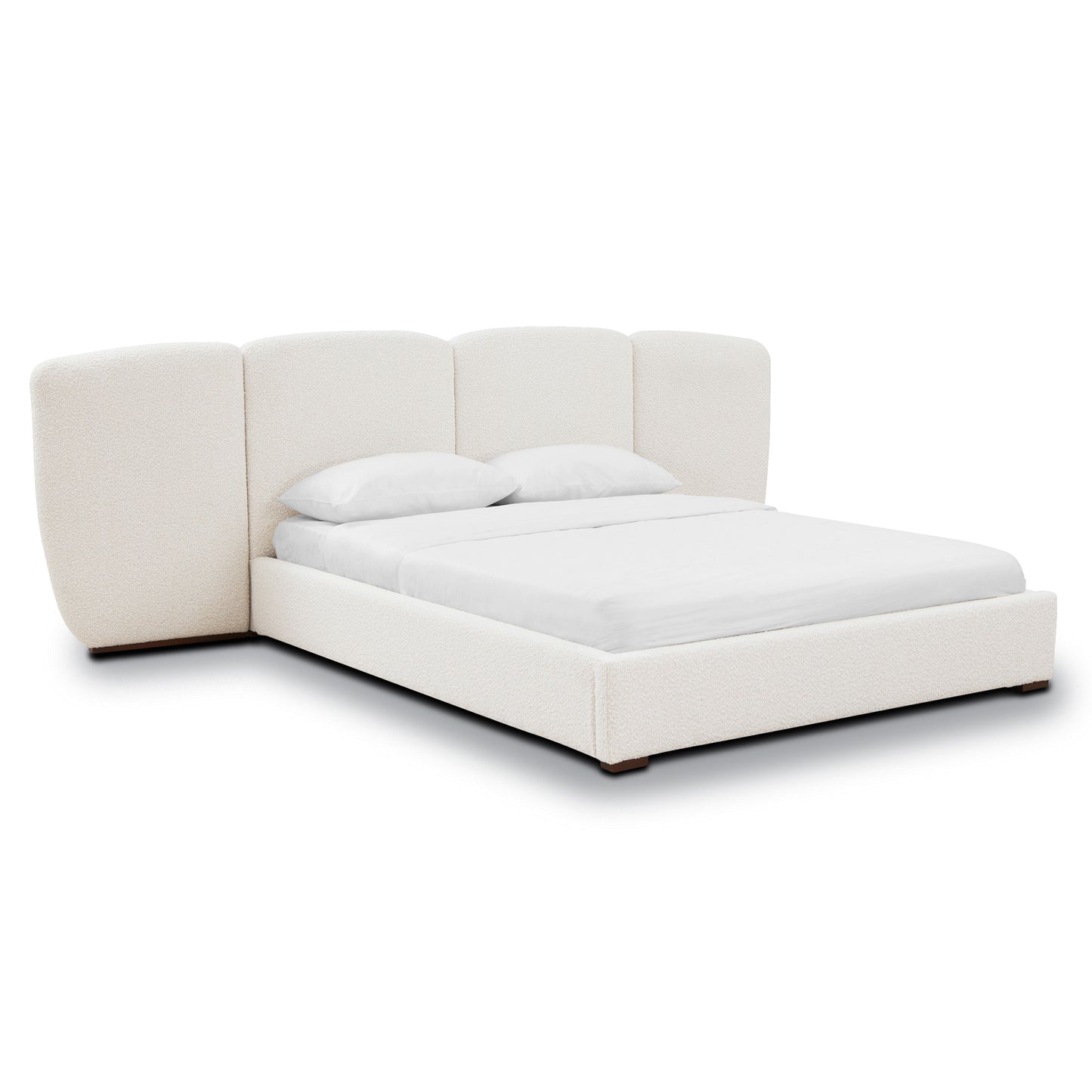 Acadia Bed | Froth White Boucle | Queen