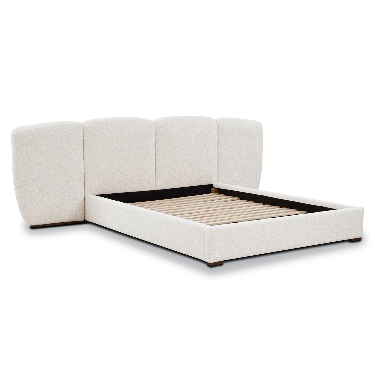 Acadia Bed | Froth White Boucle | Queen