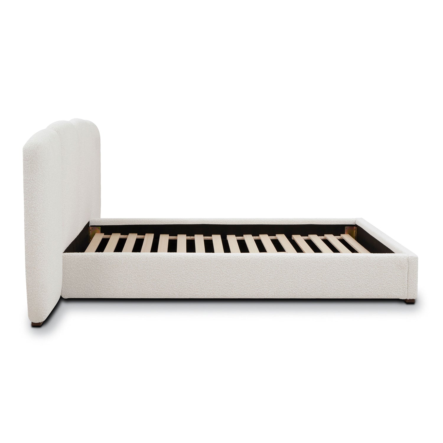 Acadia Bed | Froth White Boucle | Queen 