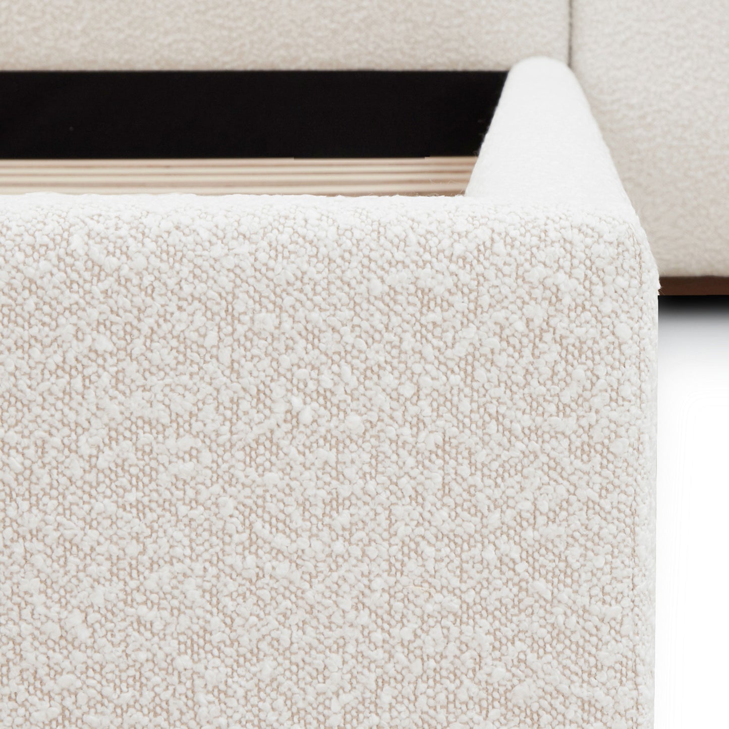 Acadia Bed | Froth White Boucle | Queen