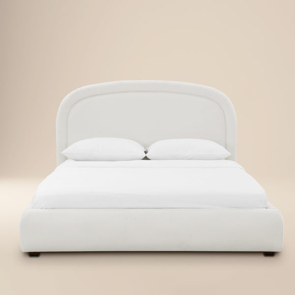 Plato Bed | Polar White | King