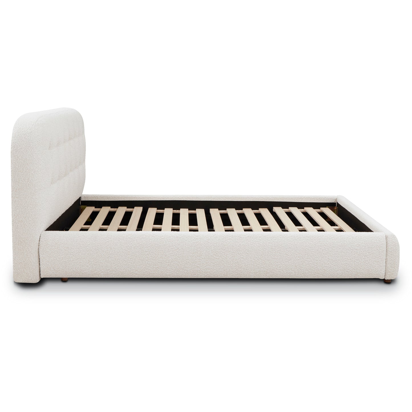 Ares Bed | Froth White Boucle | Queen