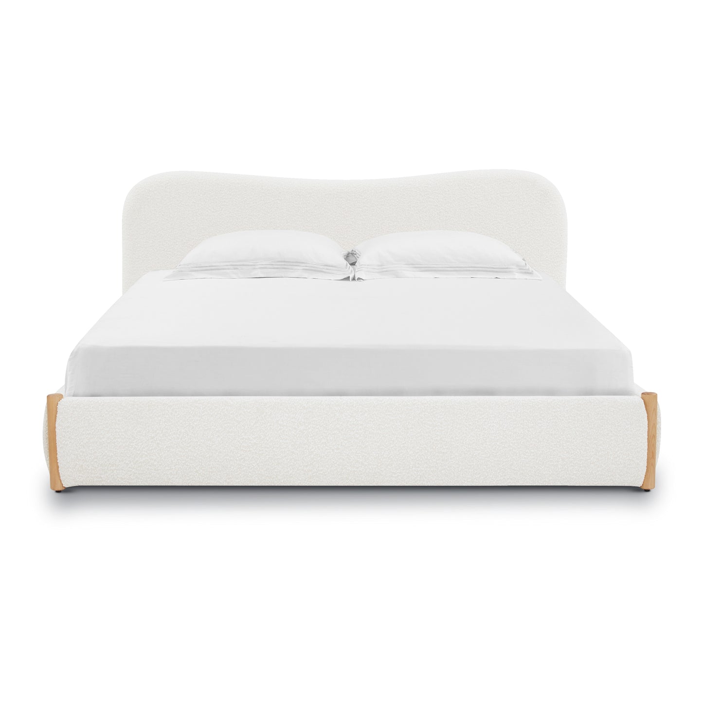 Hayde Bed | Froth White Boucle