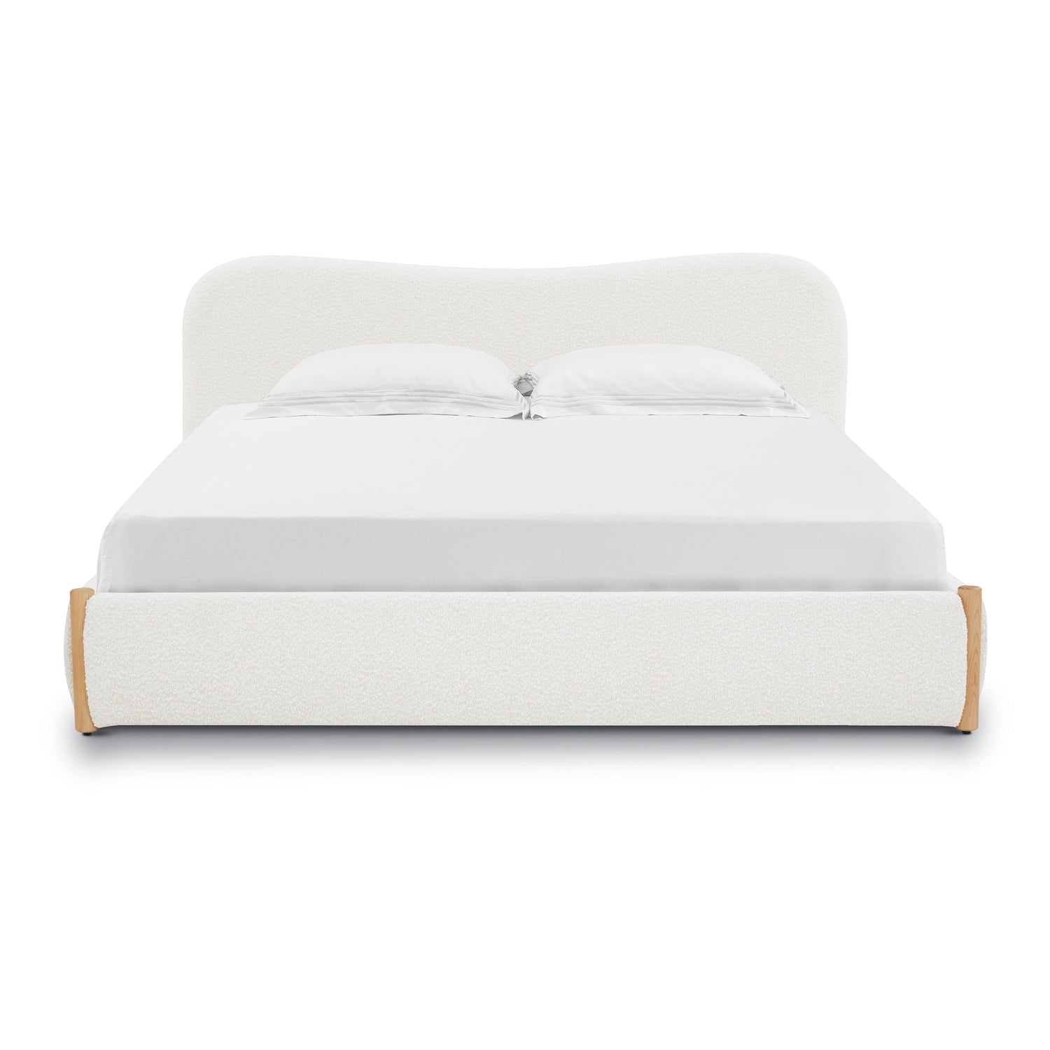 Hayde Bed | Froth White Boucle 