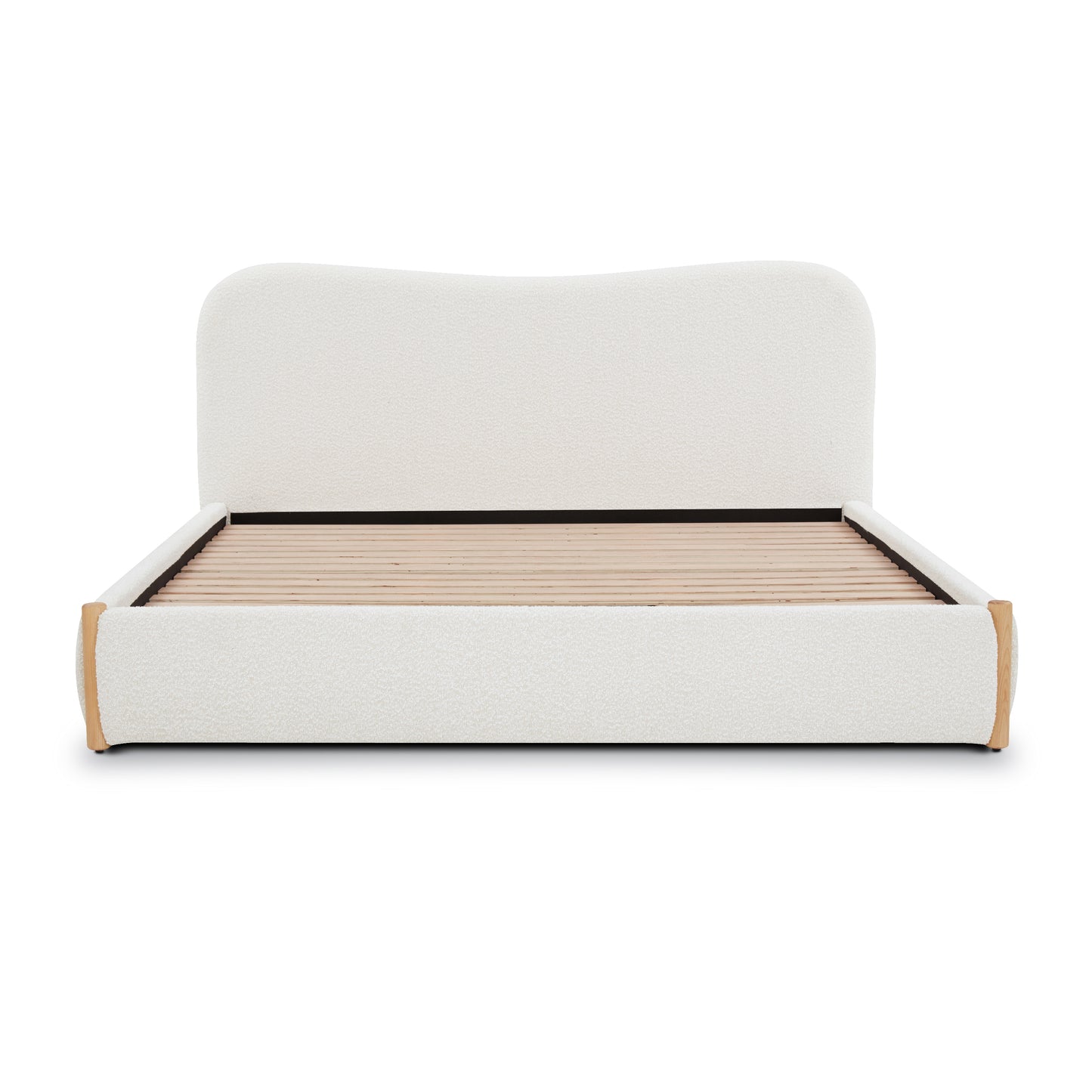 Hayde Bed | Froth White Boucle