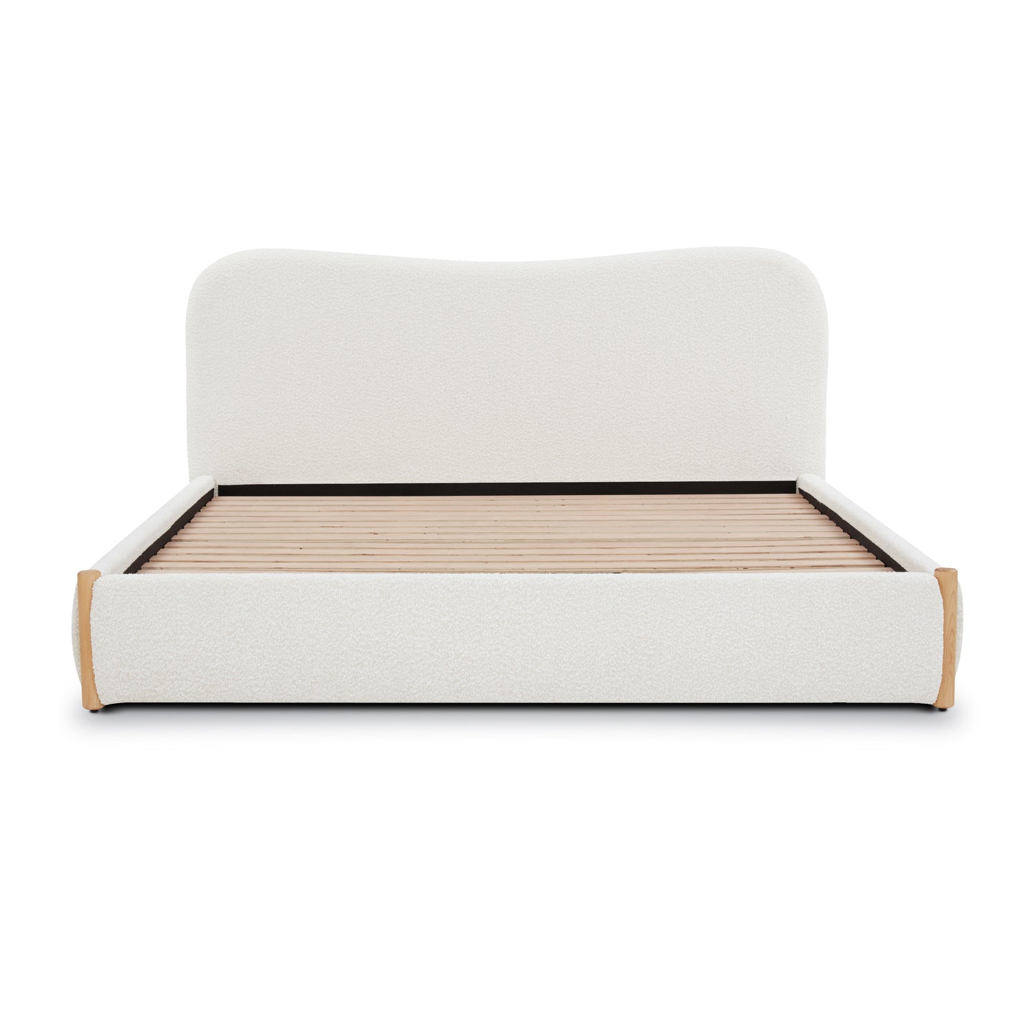 Hayde Bed | Froth White Boucle 