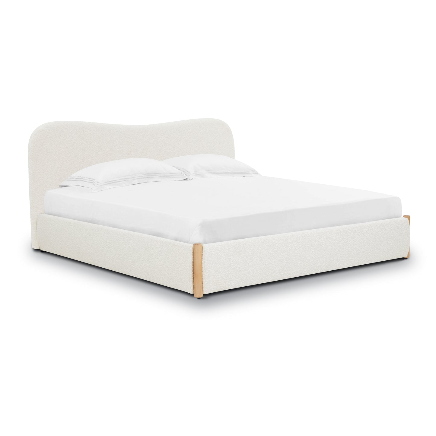 Hayde Bed | Froth White Boucle