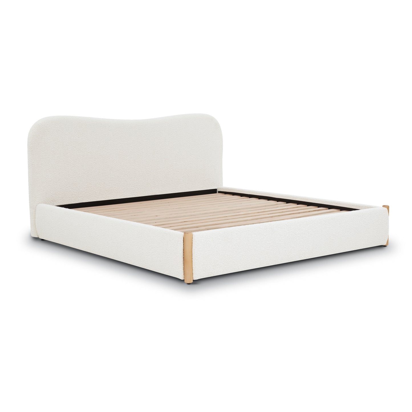 Hayde Bed | Froth White Boucle