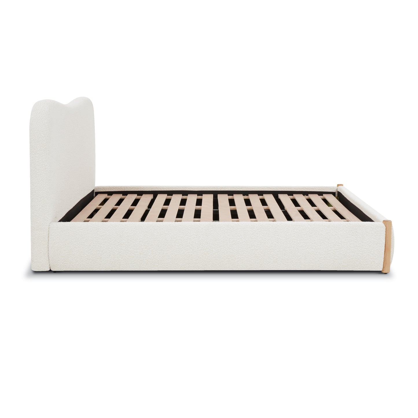 Hayde Bed | Froth White Boucle