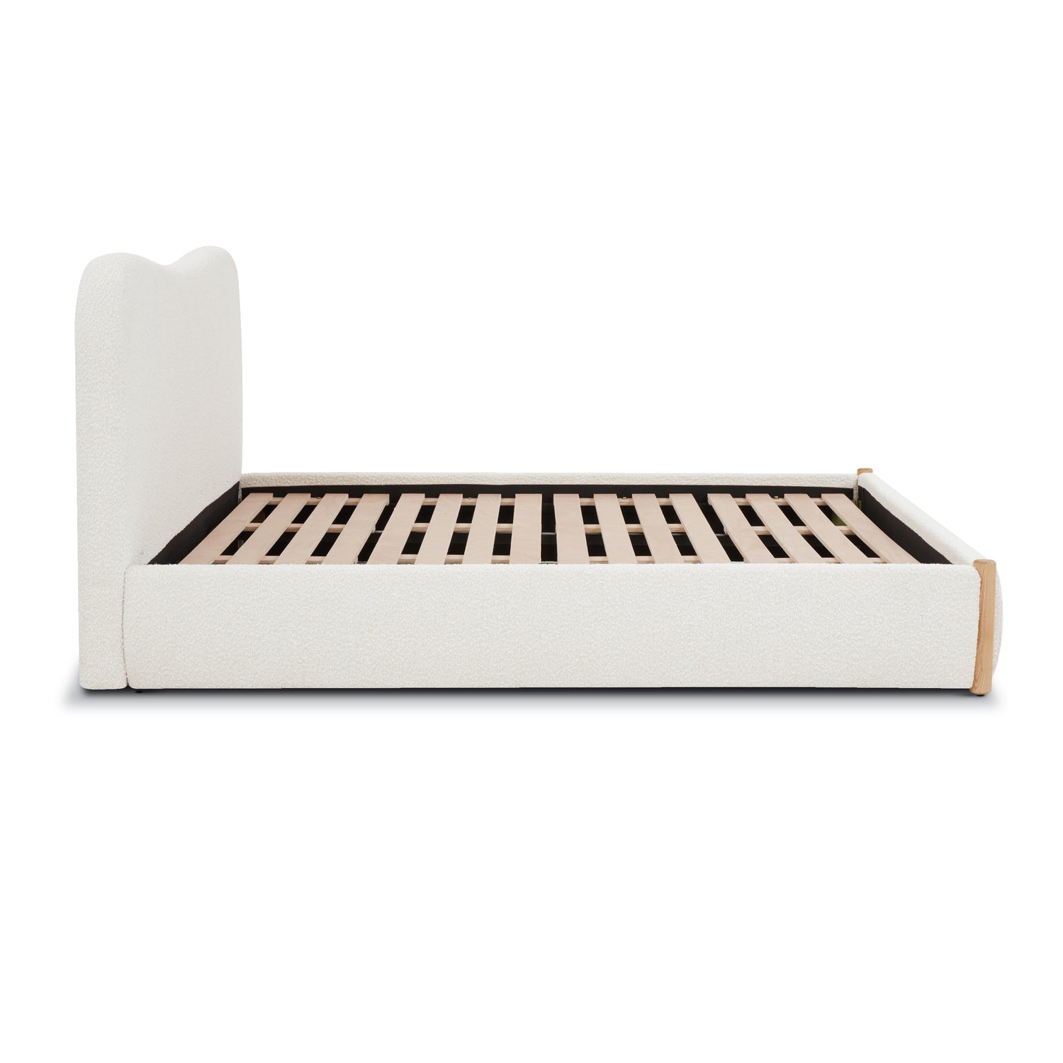 Hayde Bed | Froth White Boucle 