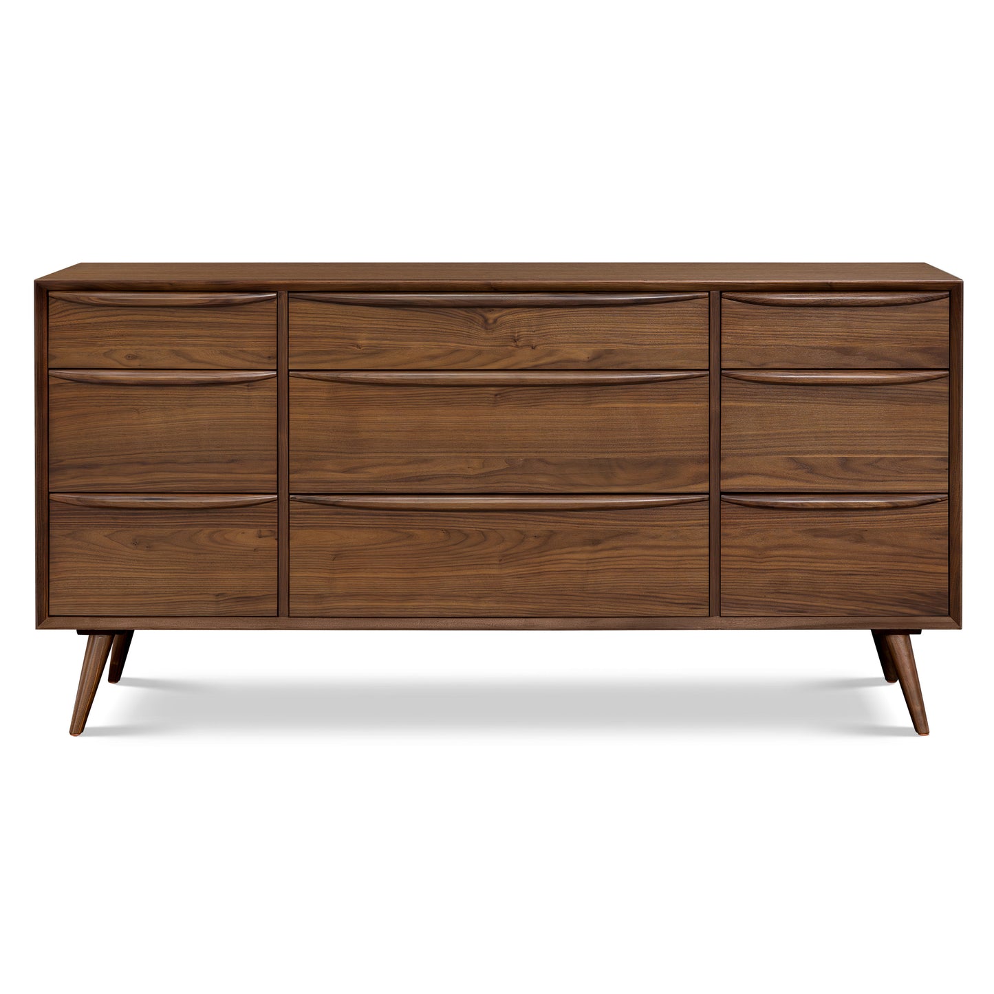 Cura 9 Drawer Dresser | Walnut