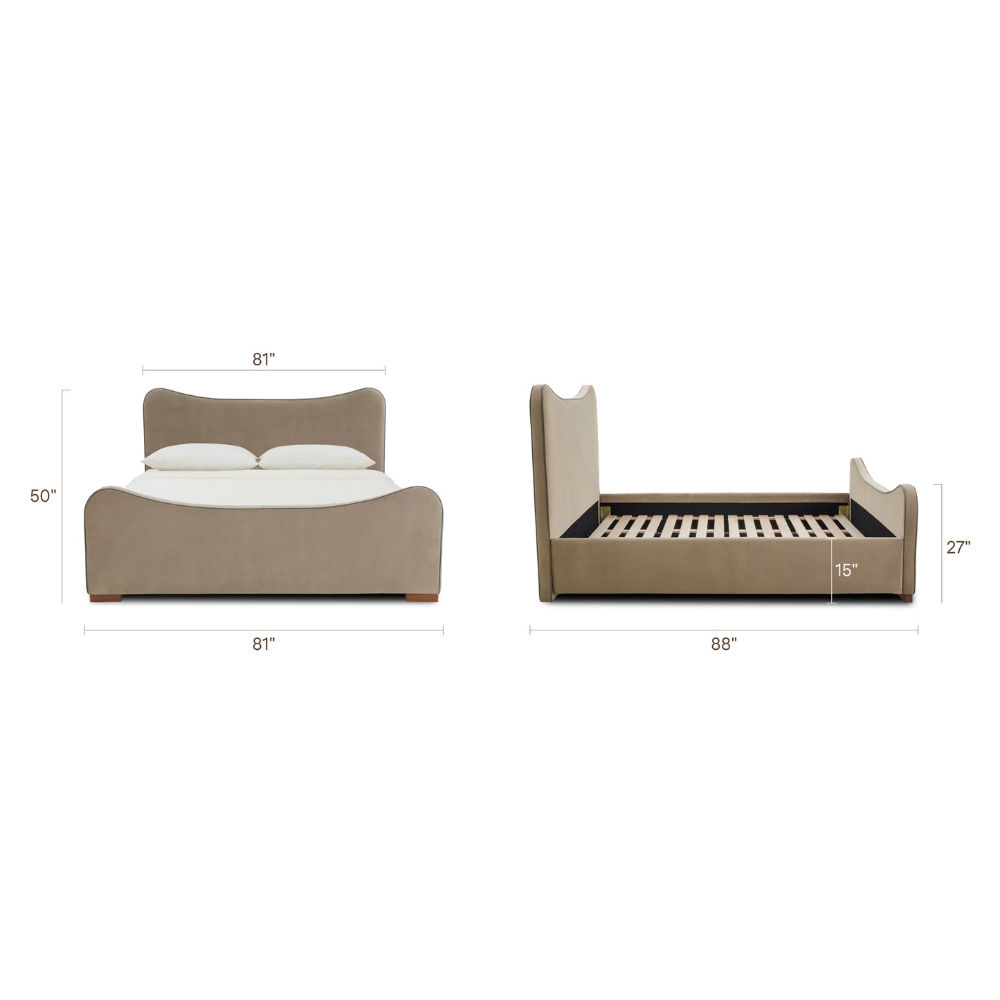 Adela Bed | Serene Sand | King