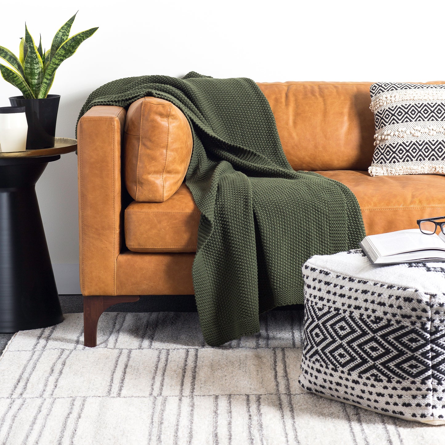 Jozy Throw Blanket | Ivy Green