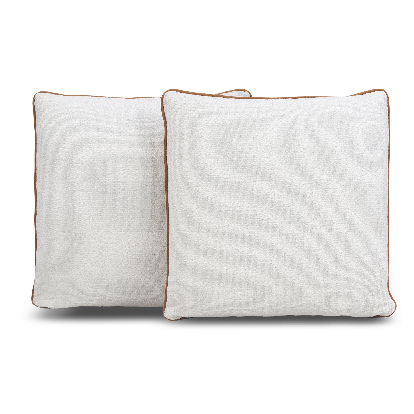 Dobla Throw Pillow | Bourbon Tan/Aspen White | Set of 2