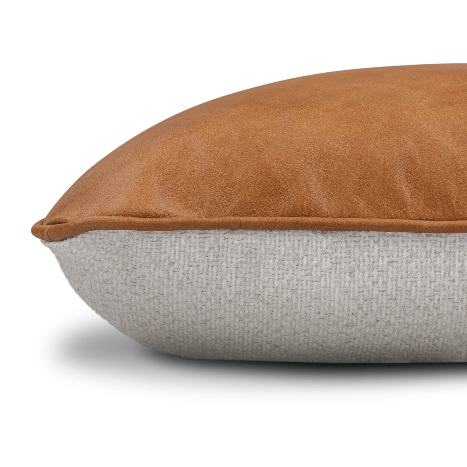 Dobla Throw Pillow | Bourbon Tan/Aspen White | Set of 2 
