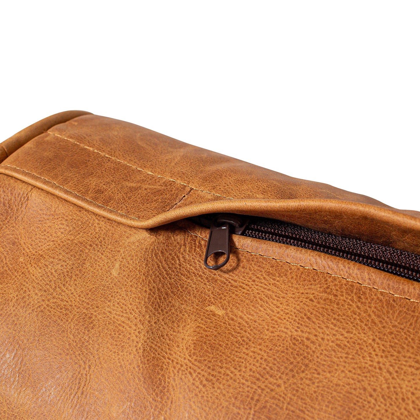 Napa Leather Bolster Pillow Set | Cognac Tan