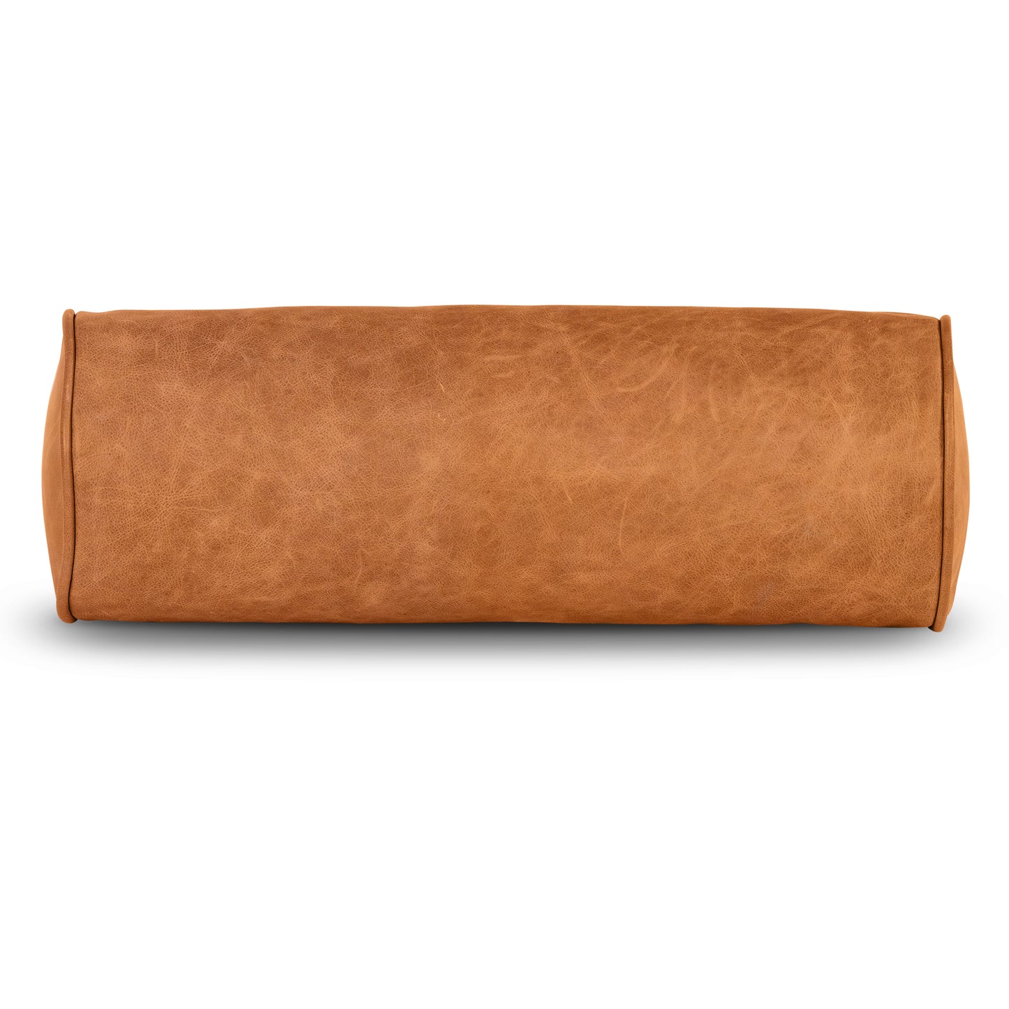 Napa Leather Bolster Pillow Set | Cognac Tan