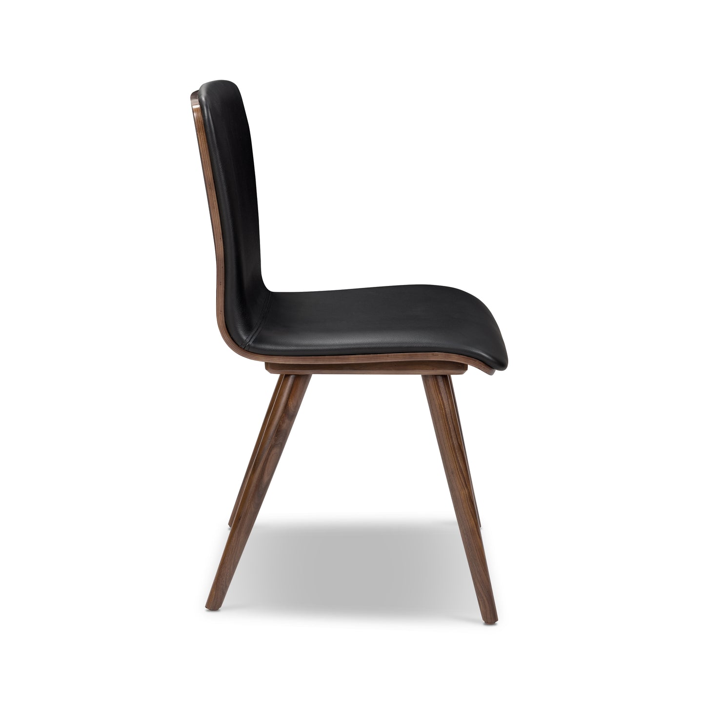 Arlo Leather Dining Chair | Walnut/Black