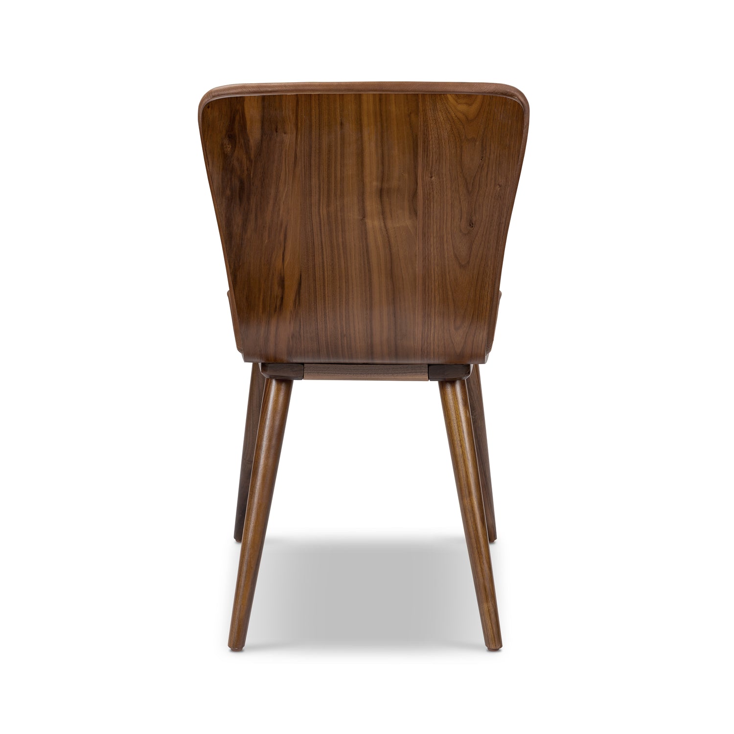 Arlo Leather Dining Chair | Walnut/Brown 