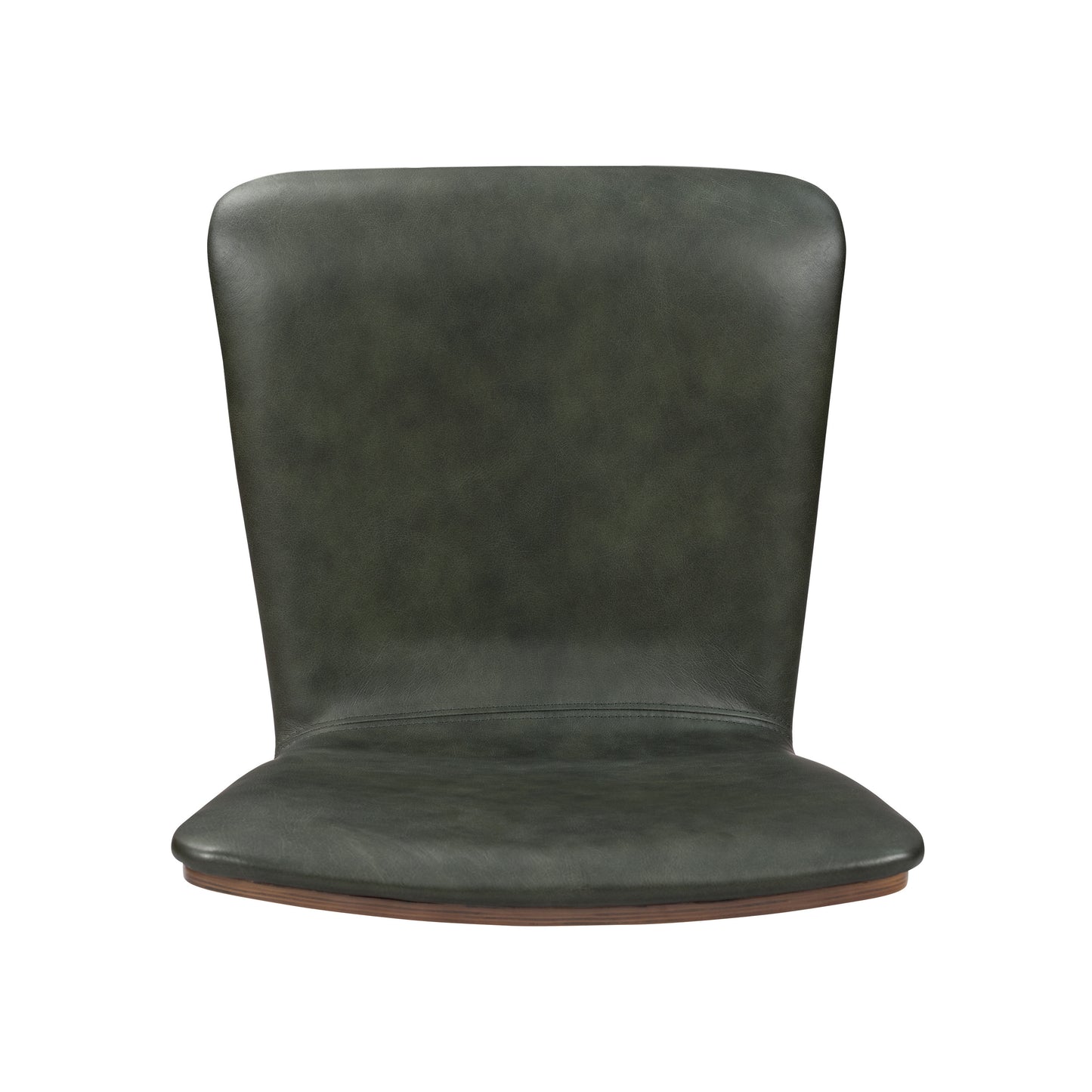 Arlo Leather Dining Chair | Walnut/Green
