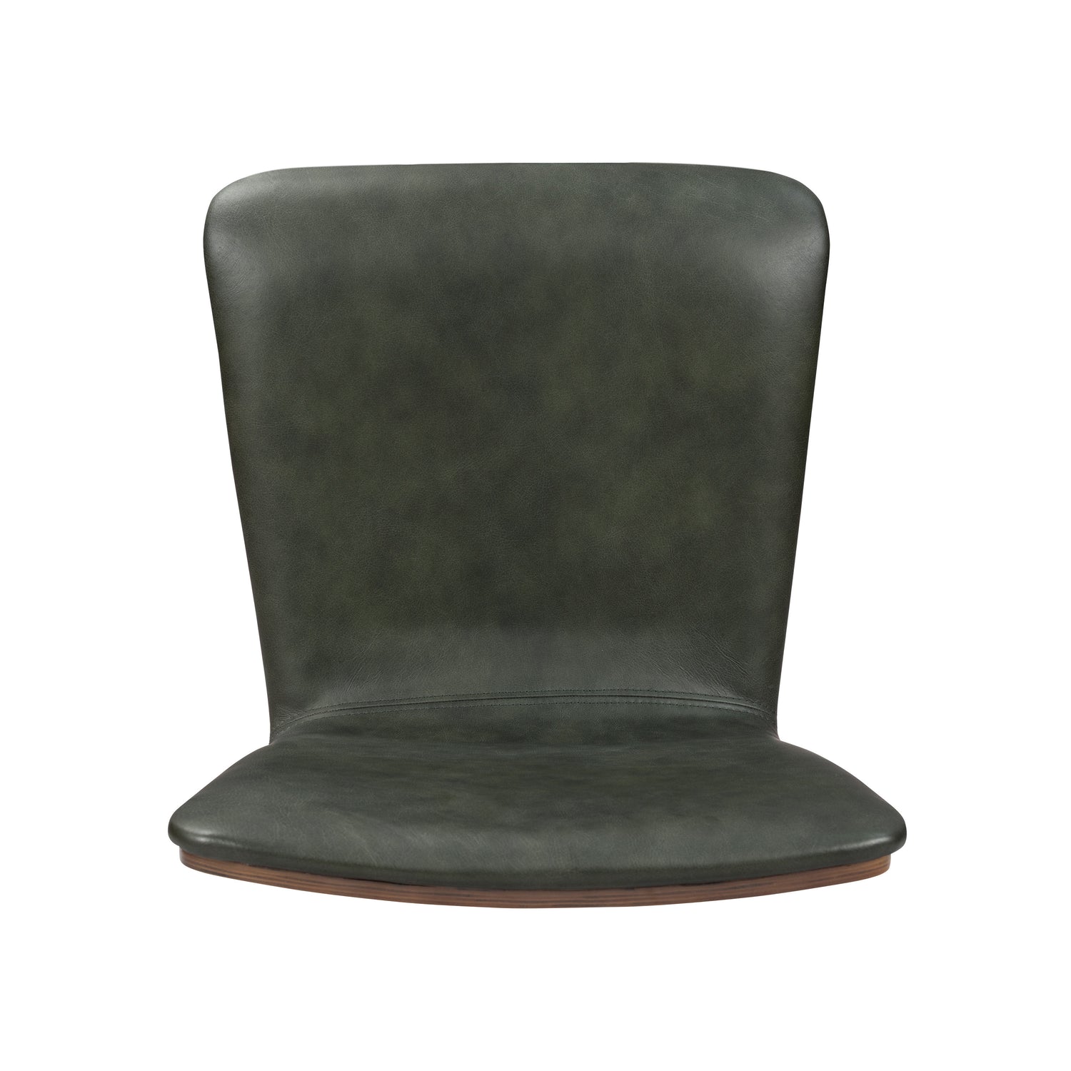 Arlo Leather Dining Chair | Walnut/Green 