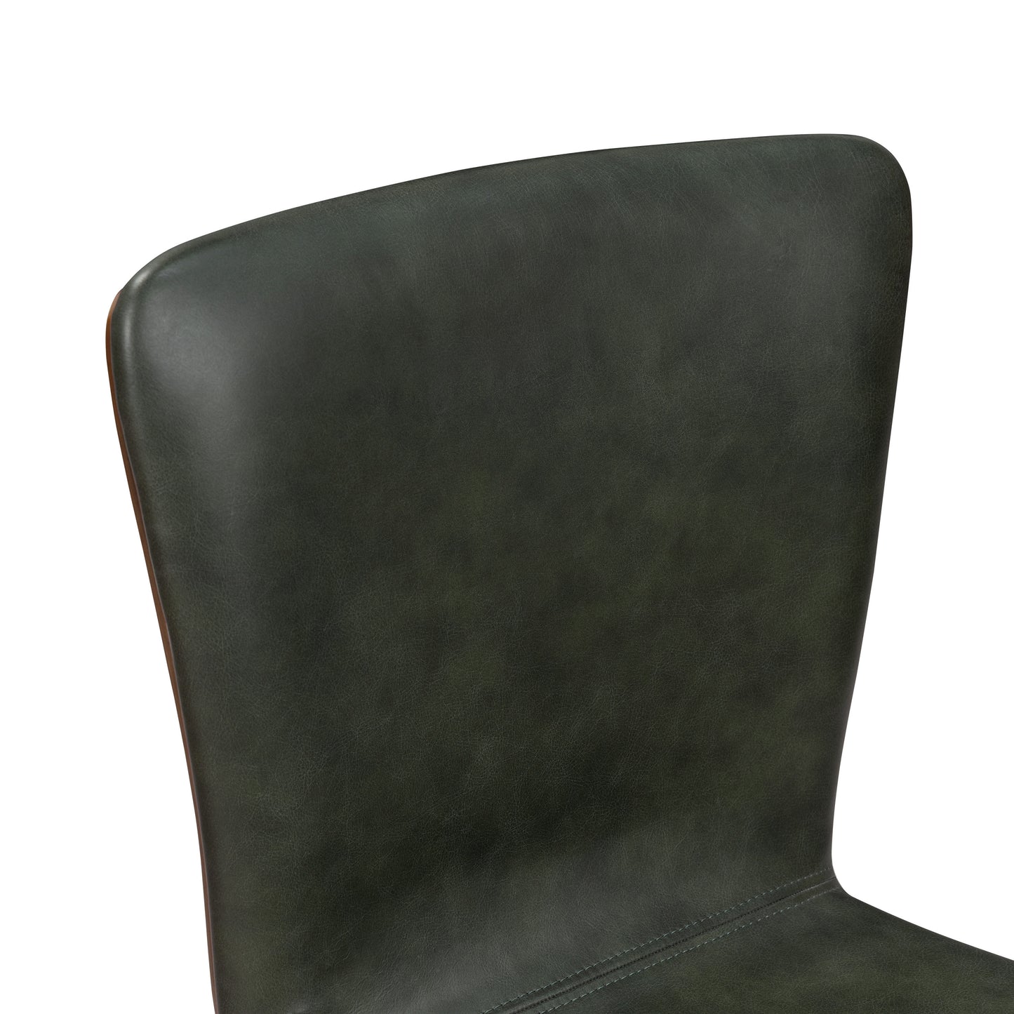 Arlo Leather Dining Chair | Walnut/Green