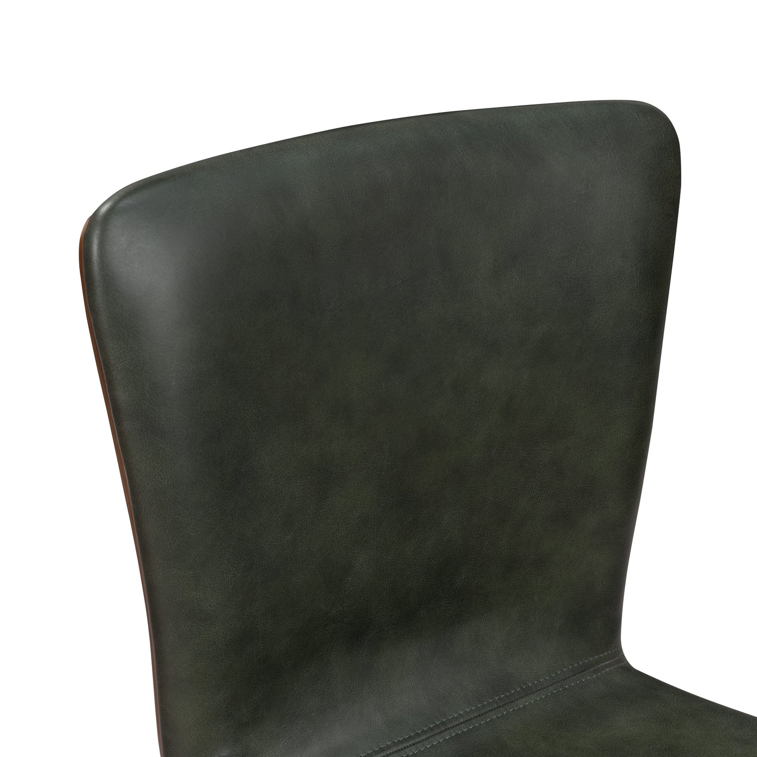 Arlo Leather Dining Chair | Walnut/Green 