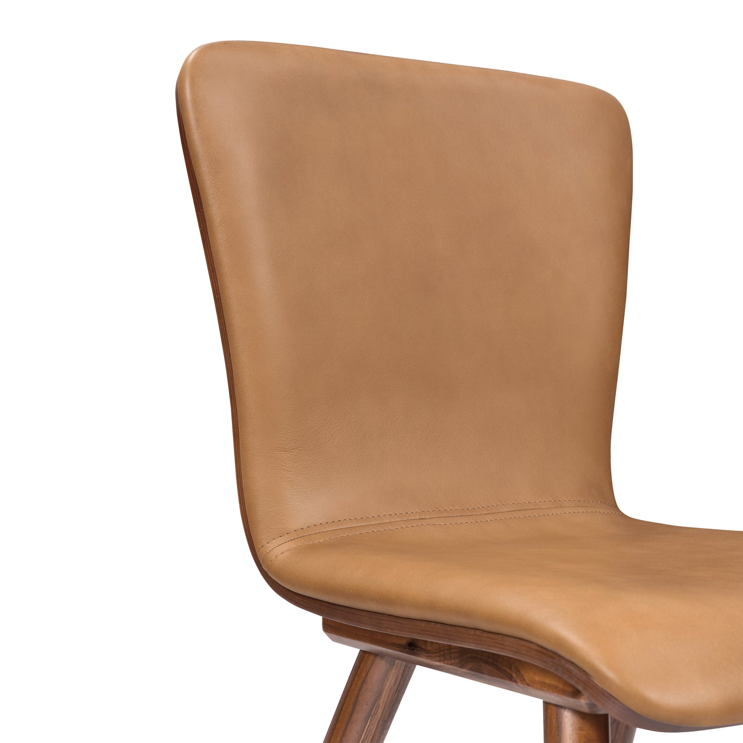 Arlo Leather Dining Chair | Walnut/Tan