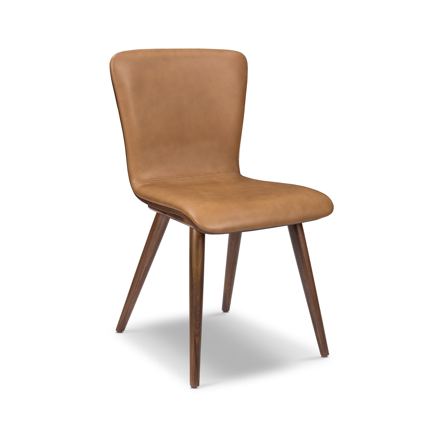Arlo Leather Dining Chair | Walnut/Tan