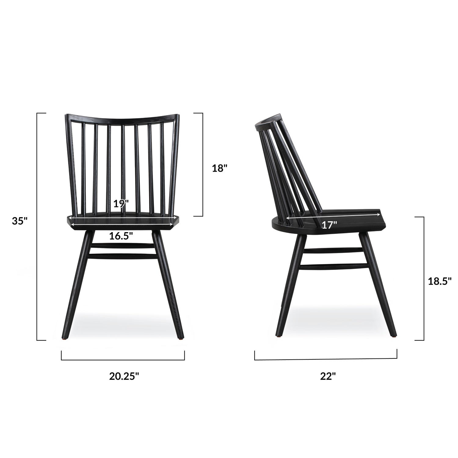 Talia Dining Chair | Black 