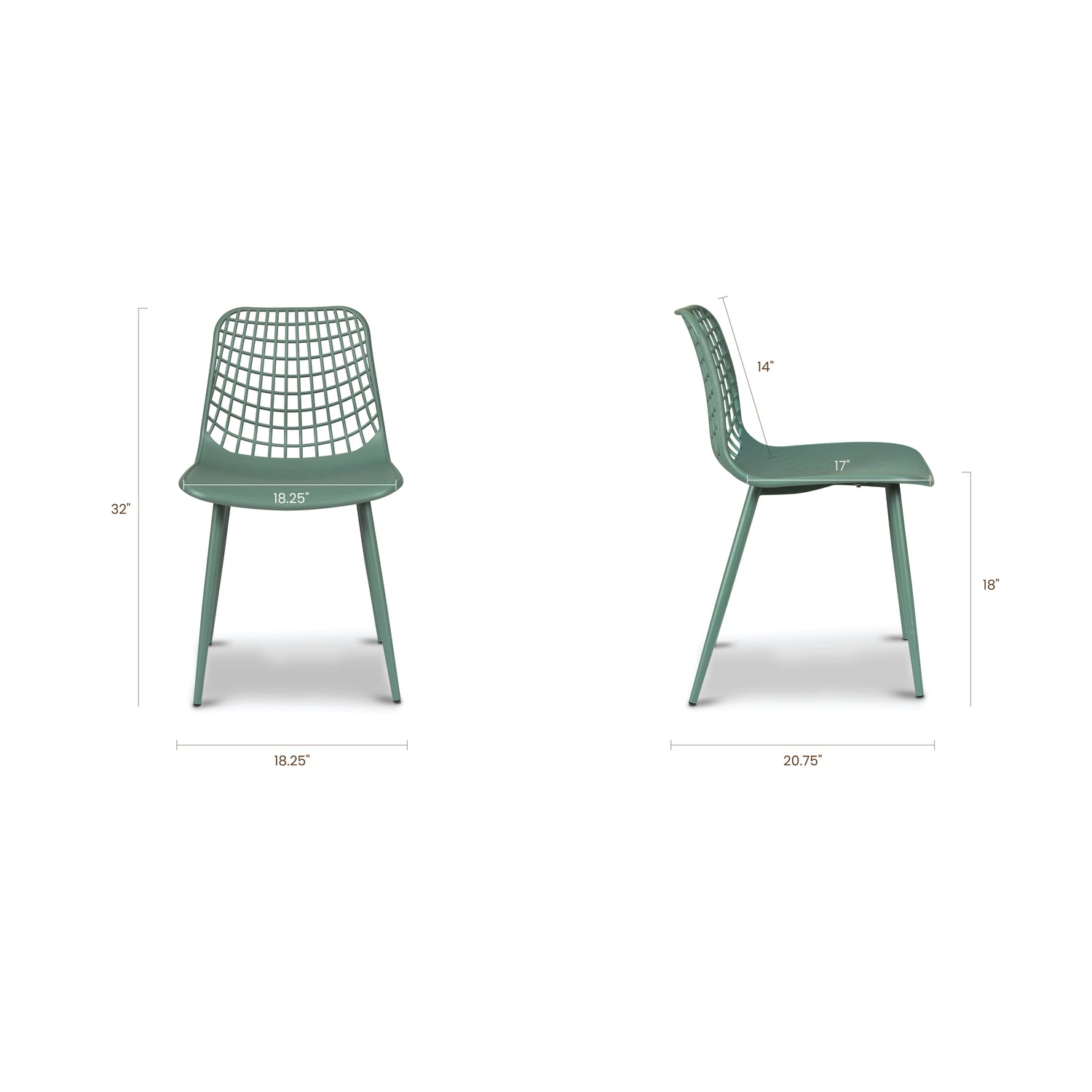 Marais Dining Chair | Pistachio Green | Set of 4 