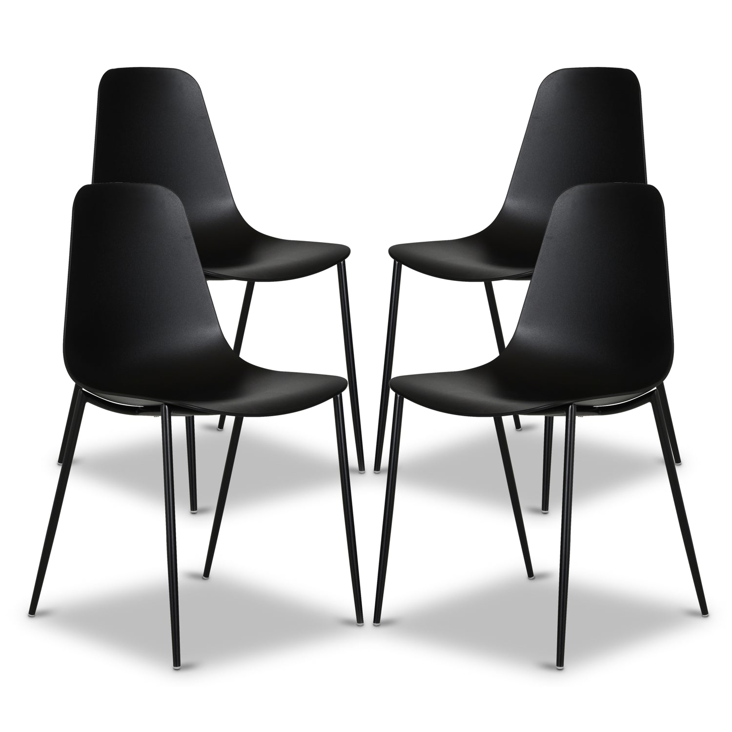 Isla Dining Chair | Ebony Black | Set of 4 