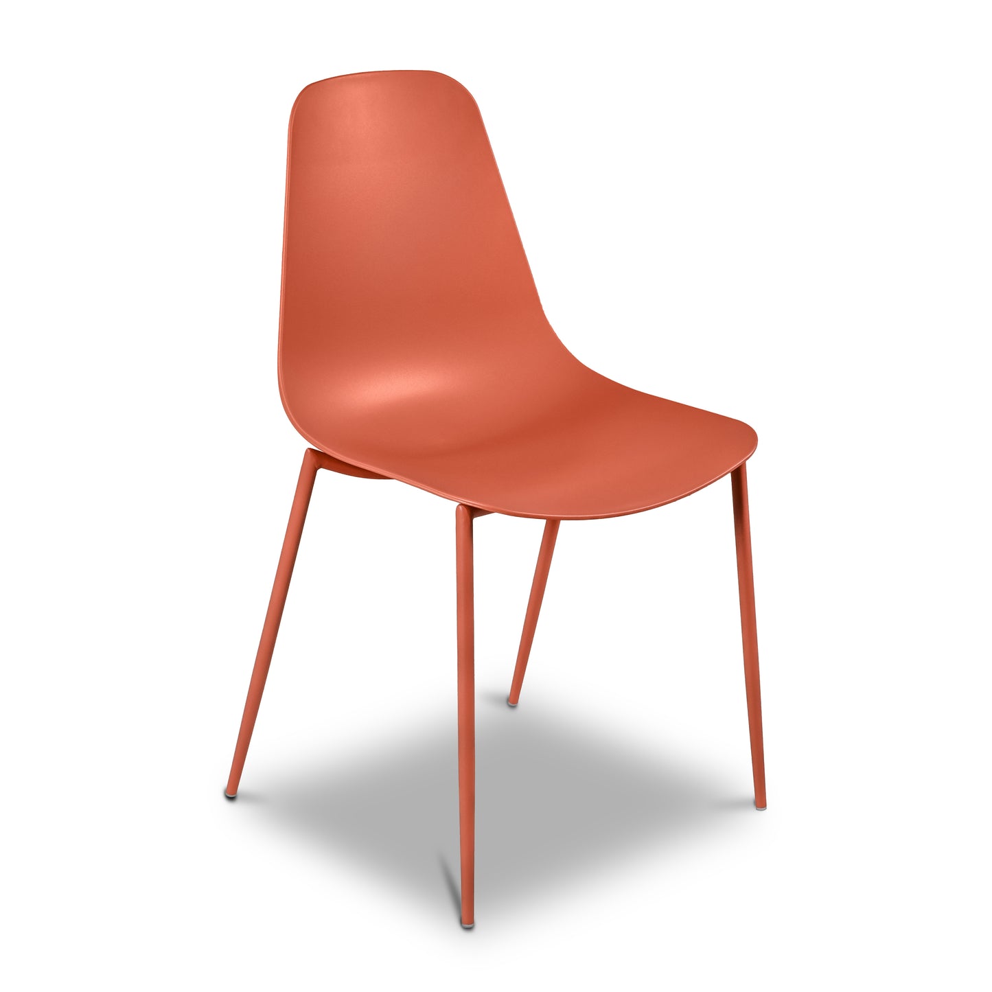 Isla Dining Chair | Coral Red | Set of 4
