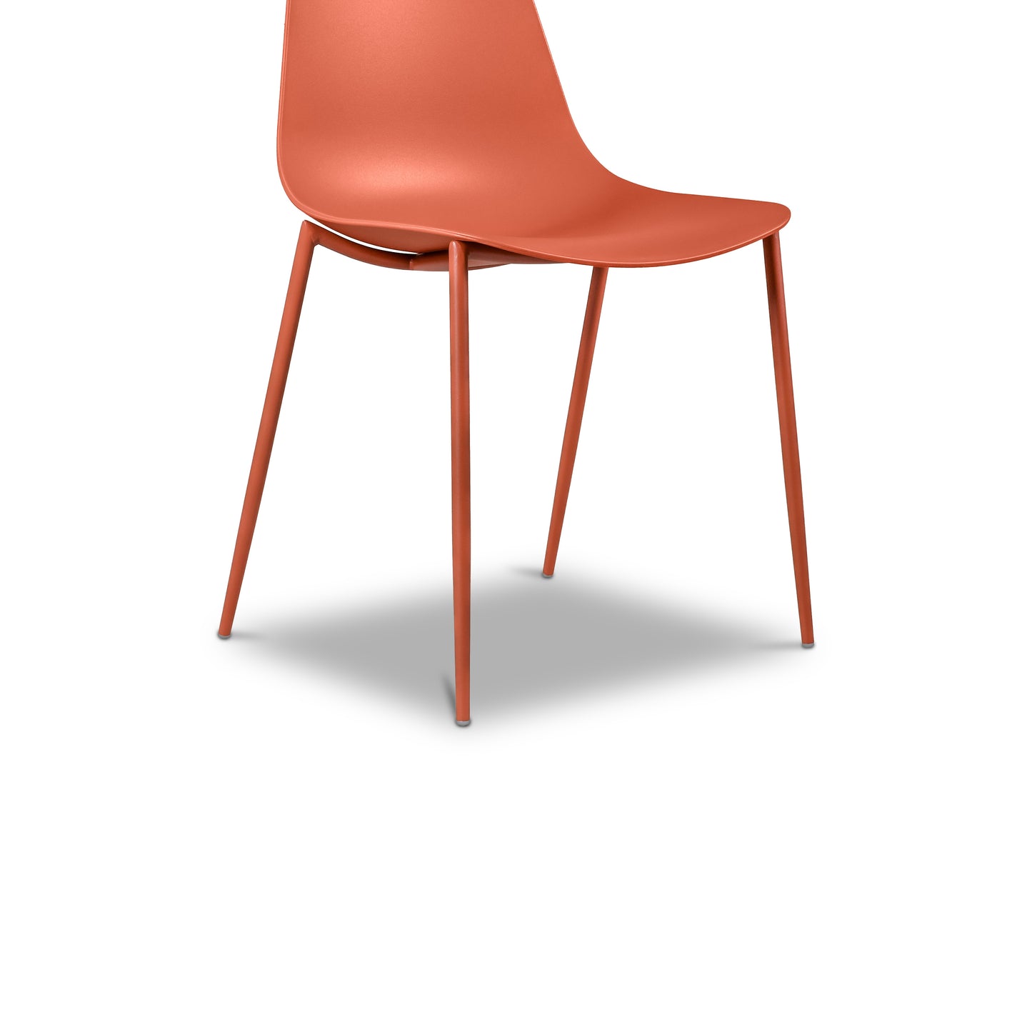 Isla Dining Chair | Coral Red | Set of 4