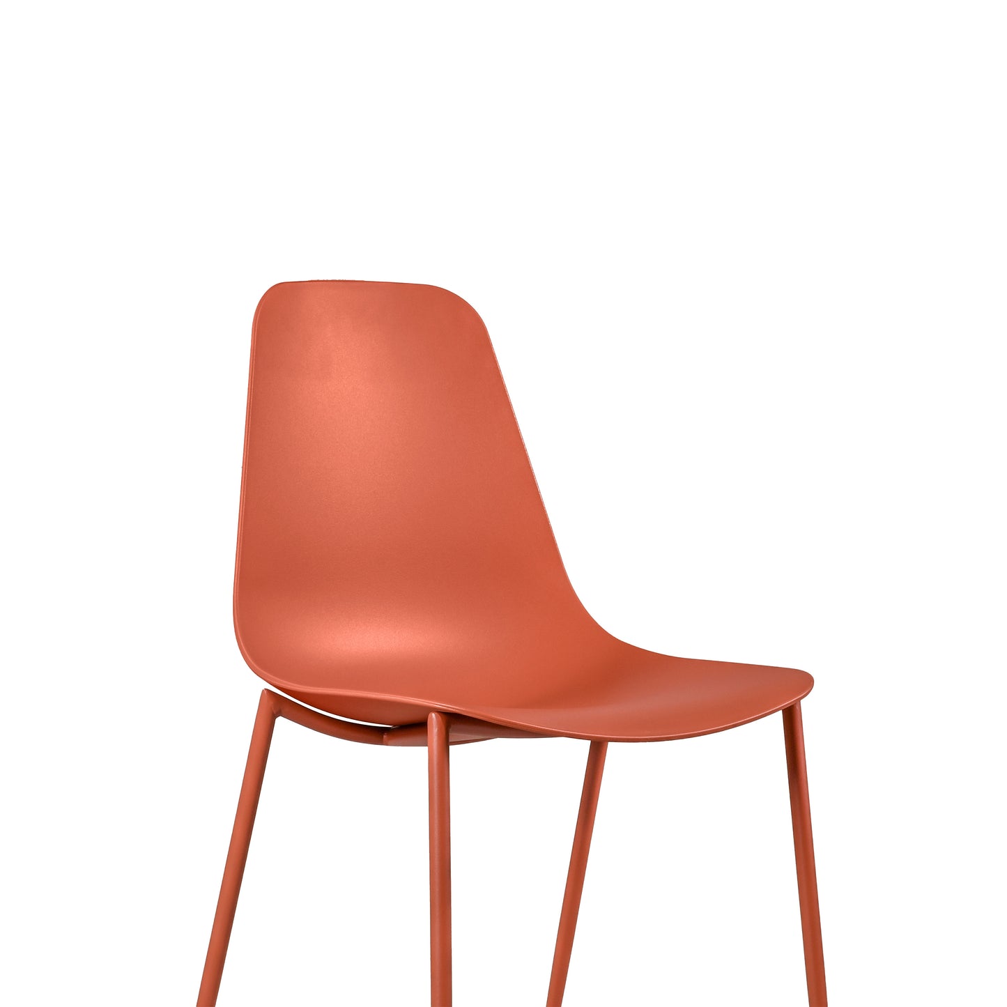 Isla Dining Chair | Coral Red | Set of 4