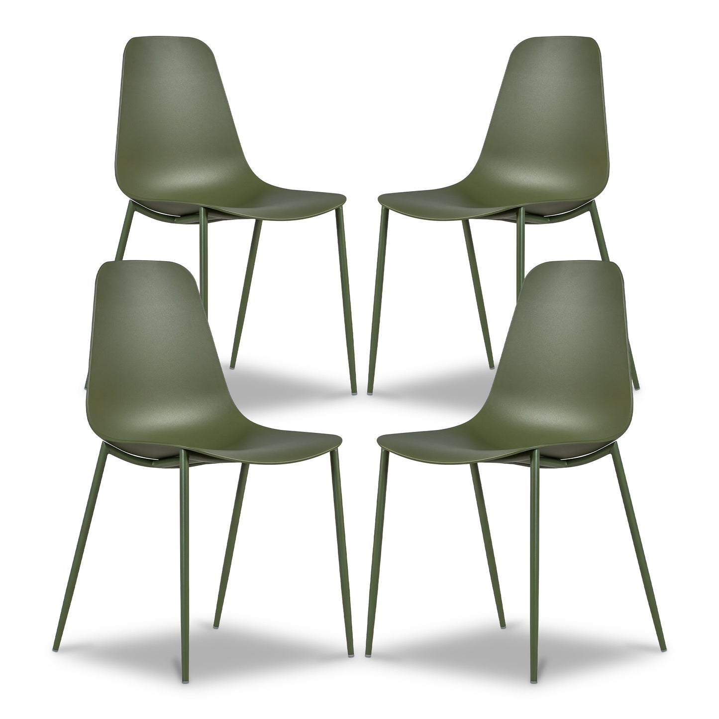 Isla Dining Chair | Moss Green | Set of 4