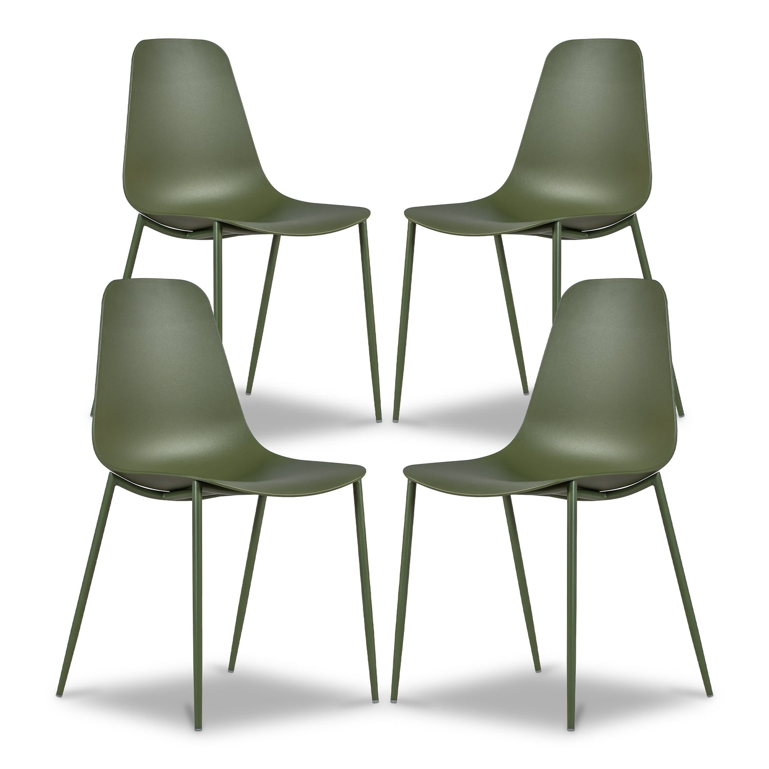 Isla Dining Chair | Moss Green | Set of 4 