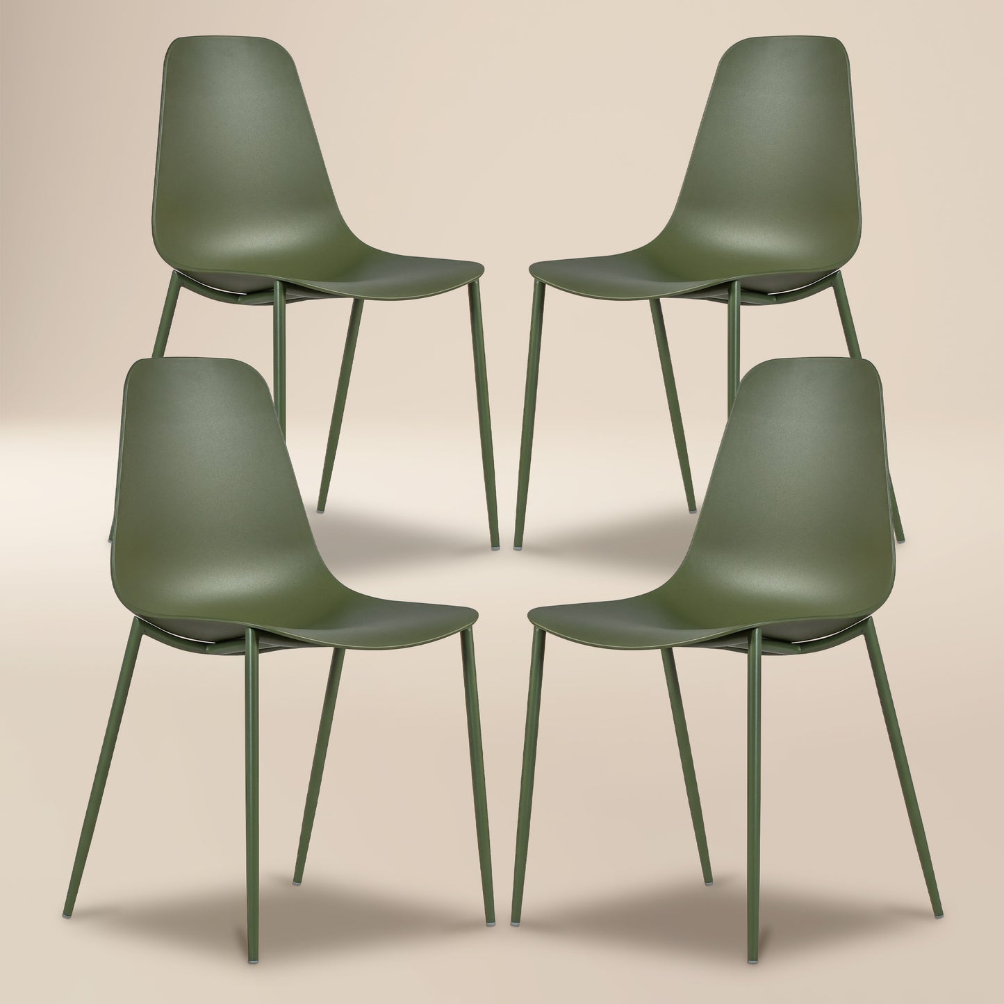 Isla Dining Chair | Moss Green | Set of 4