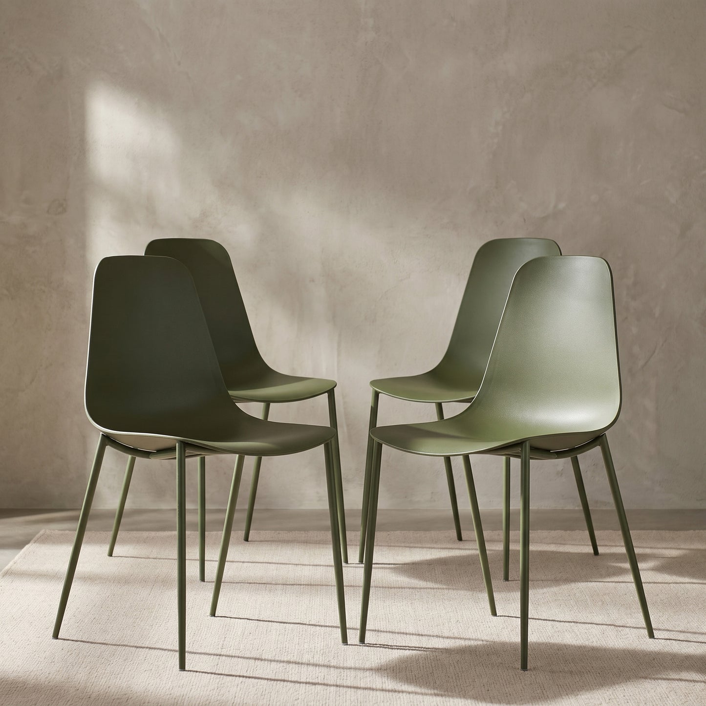 Isla Dining Chair | Moss Green | Set of 4