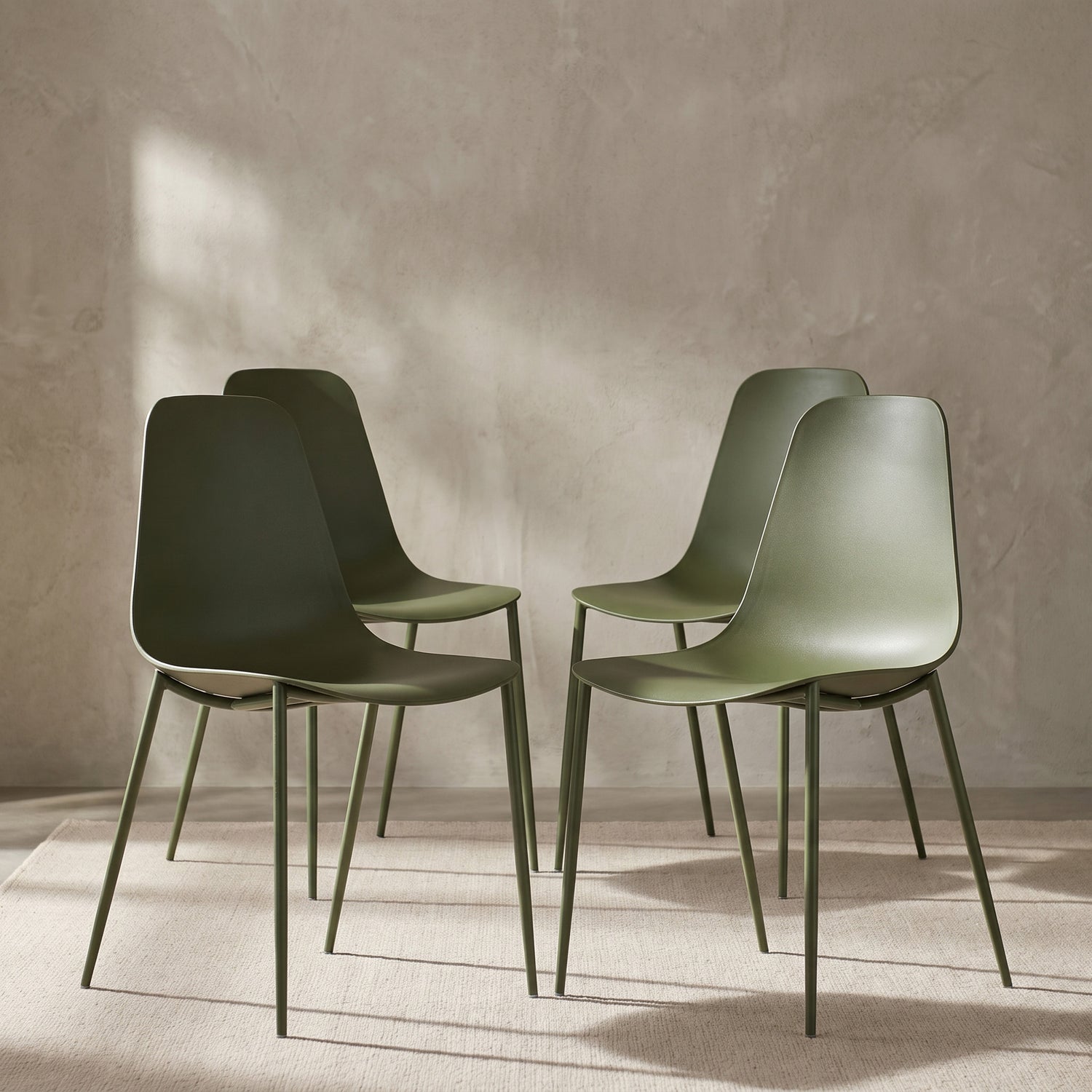 Isla Dining Chair | Moss Green | Set of 4 