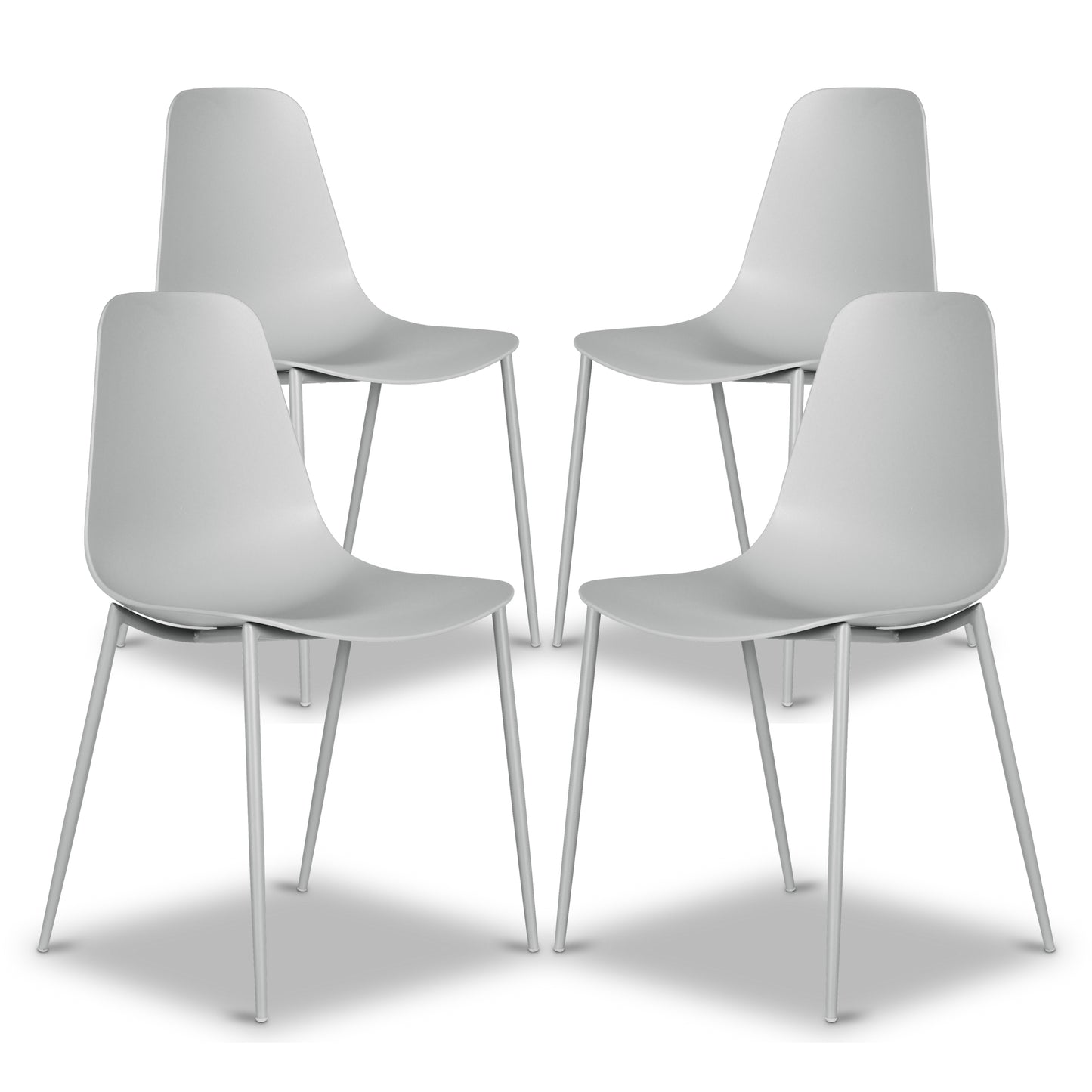 Isla Dining Chair | Feather Grey | Set of 4