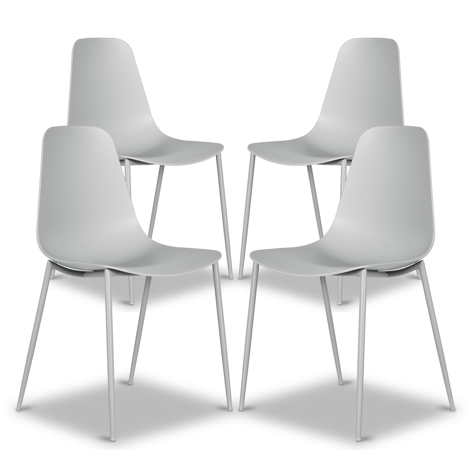 Isla Dining Chair | Feather Grey | Set of 4 