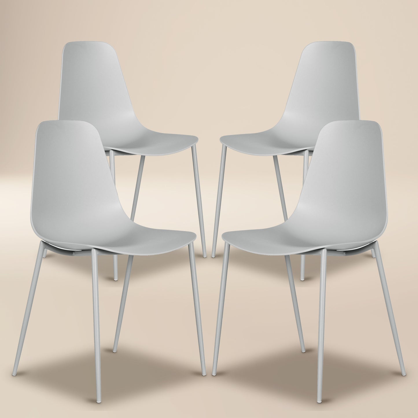Isla Dining Chair | Feather Grey | Set of 4