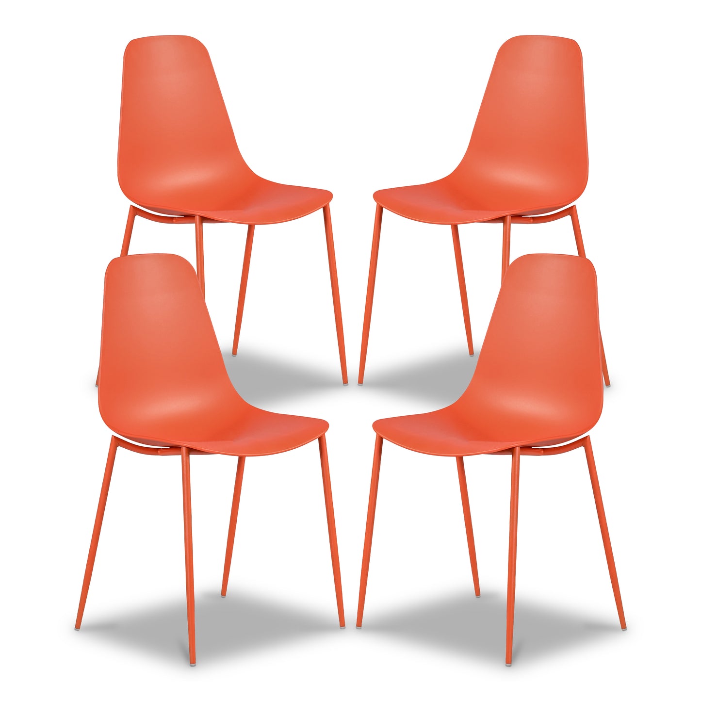Isla Dining Chair | Orange | Set of 4
