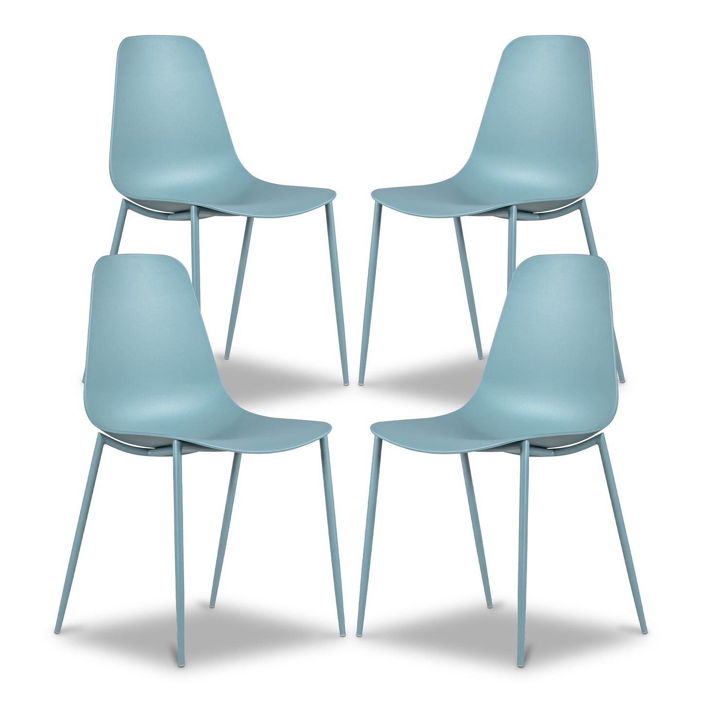 Isla Dining Chair | Powder Blue | Set of 4