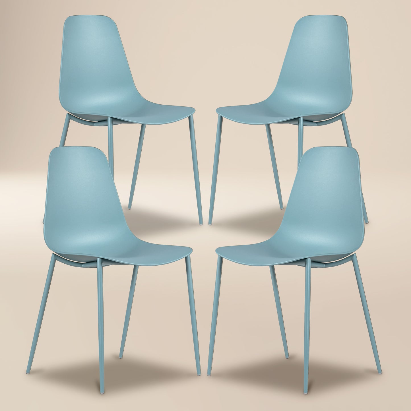 Isla Dining Chair | Powder Blue | Set of 4