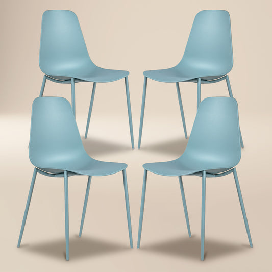 Isla Dining Chair | Powder Blue | Set of 4