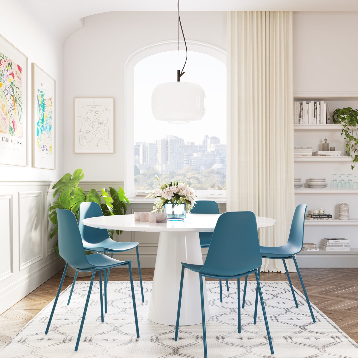 Isla Dining Chair | Ocean Teal | Set of 4
