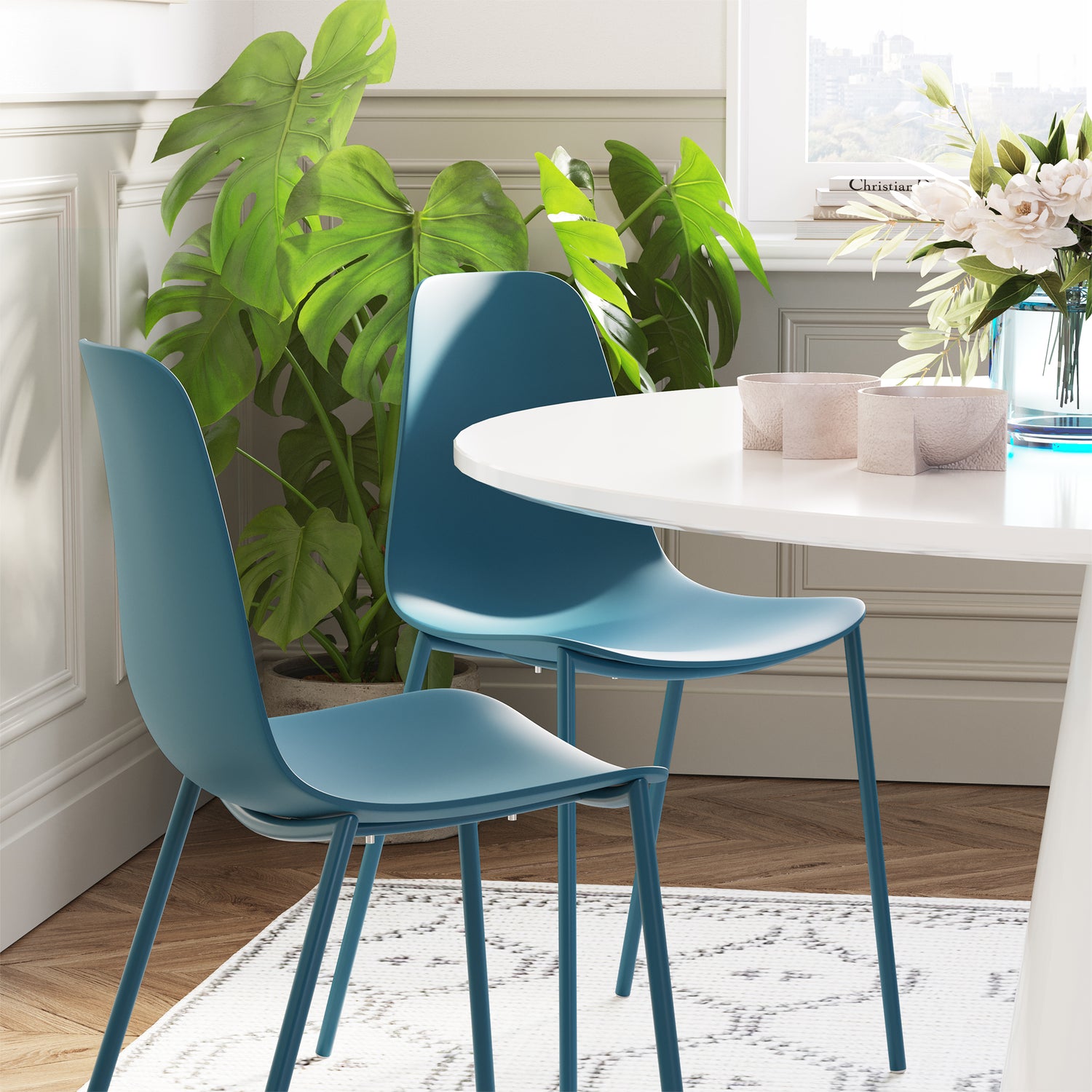 Isla Dining Chair | Ocean Teal | Set of 4 lifestyle_image